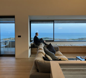 anodised aluminium sliding windows for cliff top window seat