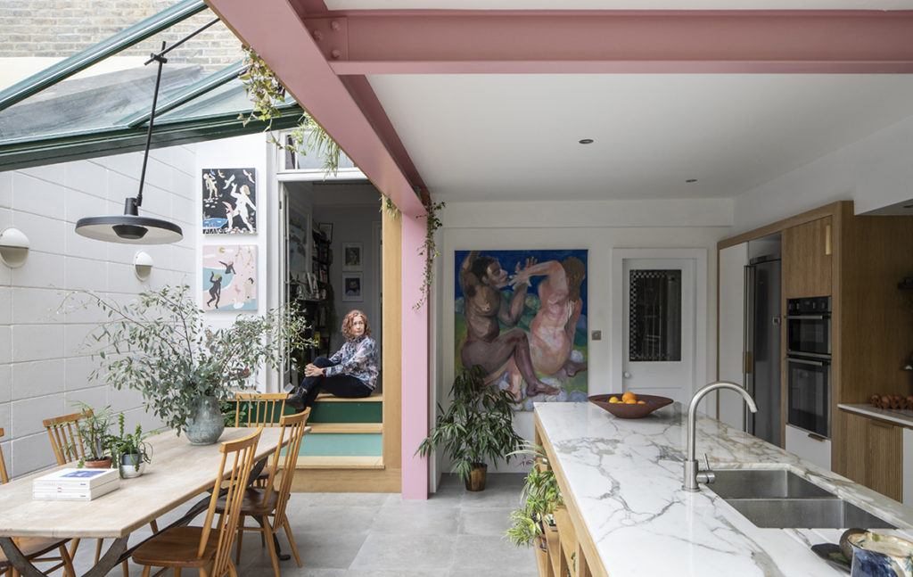 Colour and individuality for renovated terrace home 