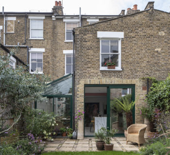 side return extension into garden for city home